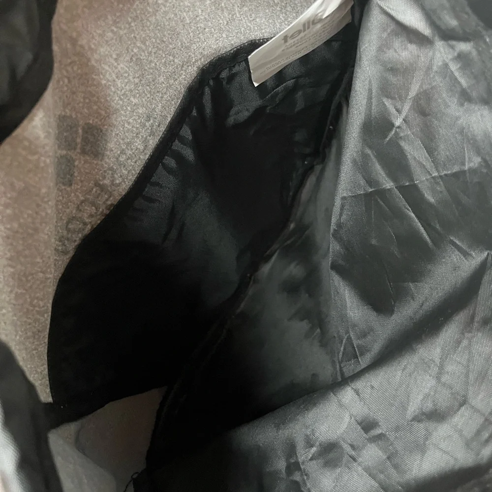 Gray Drawstring Bag